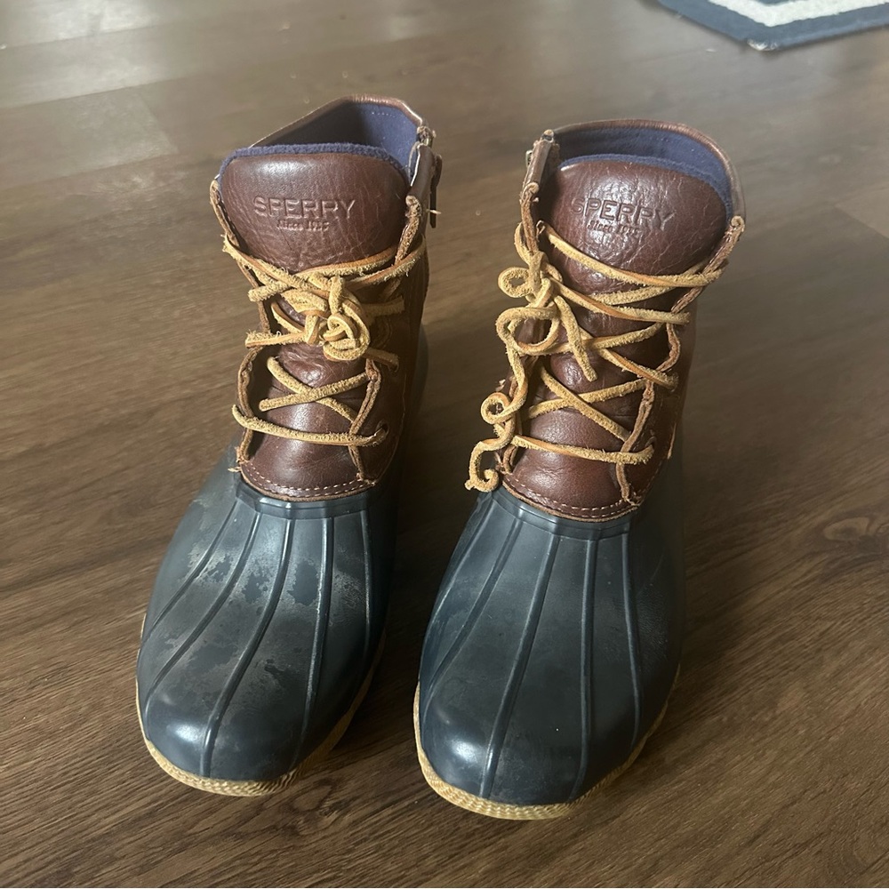 Sperry Leather and Rubber Boots